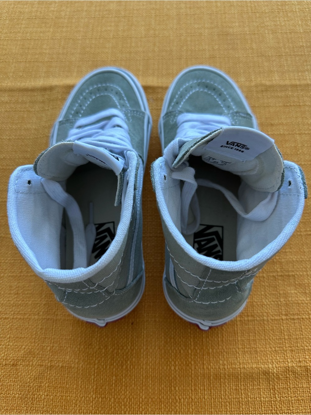 Vans Off the Wall Sage green sneakers with white sole, unisex for both sexes. - Picture 9 of 16